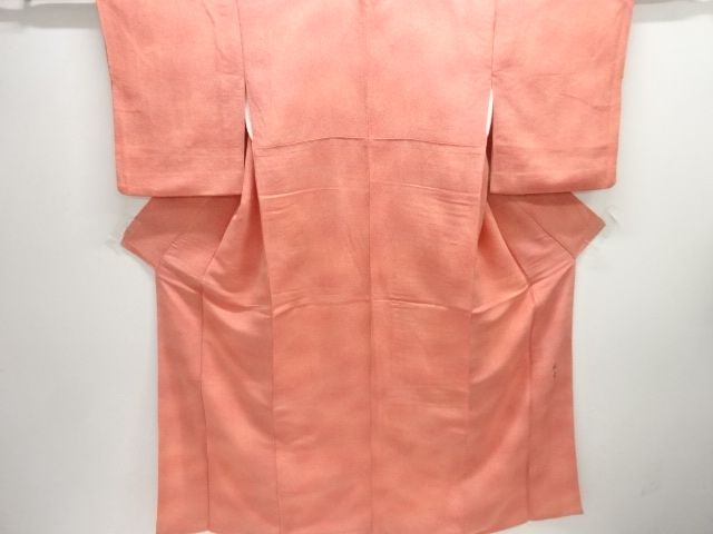 作家物　縮緬地暈し色無地着物